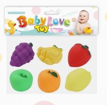 Baby PVC Fruit Toy set 6pcs