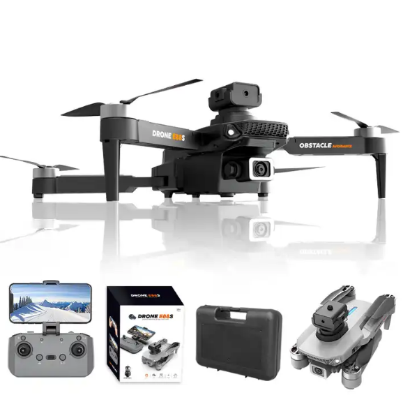 E88s Pro Drone 4k Hd Dual Camera Brushless Motor Remote Control Helicopter Rc Quadcopter Foldable Cheap Mini Drone