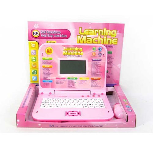 Laptop Toy For Children Intelligence Learning Machine 65 Activities Pink
