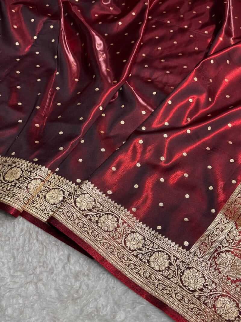 Maroon Satin Silk