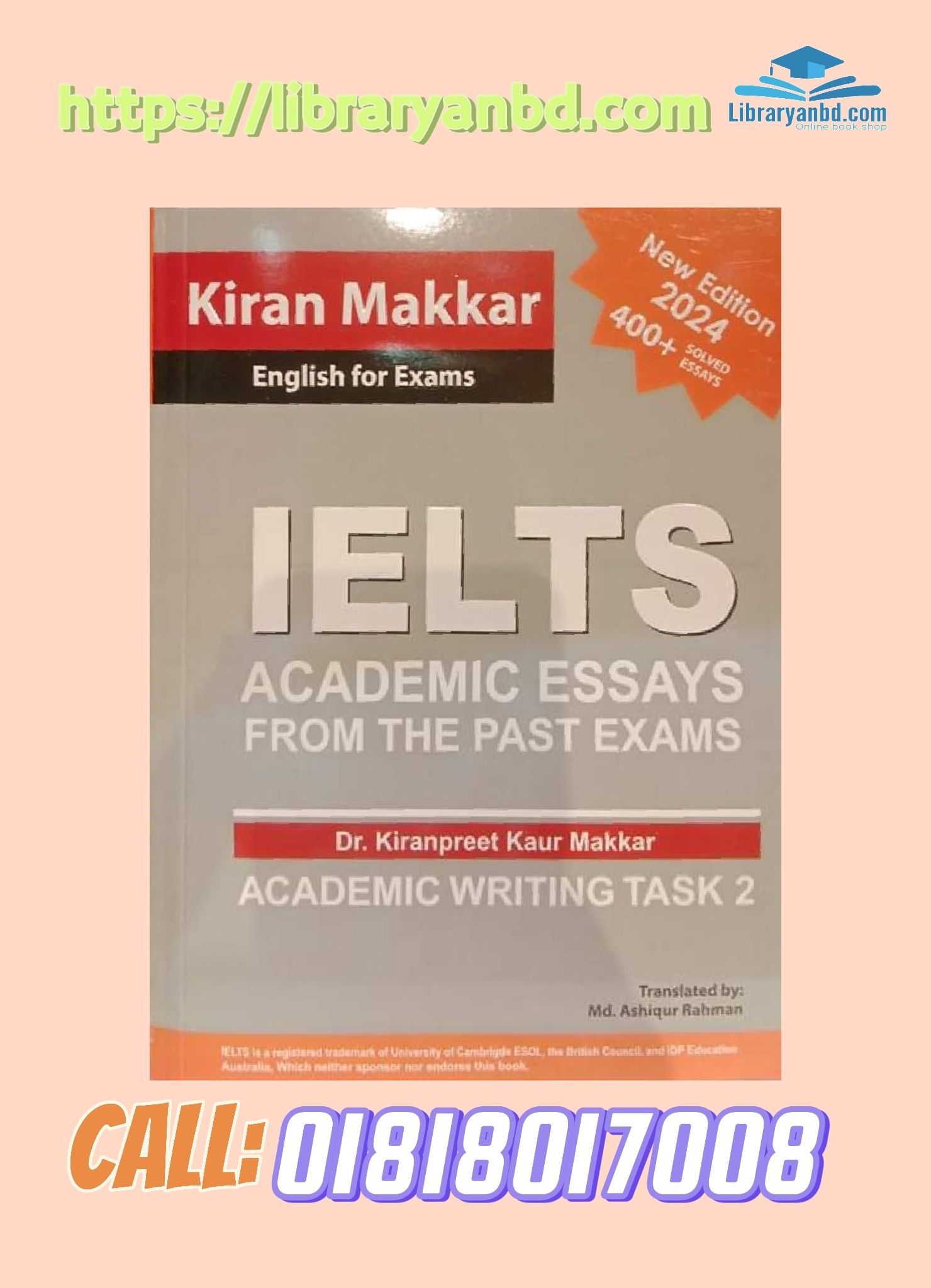 Kiran Makkar  New Edition 2024 400+ ESSAYS SOLVED  English for Exams  IELTS  ACADEMIC ESSAYS FROM THE PAST EXAMS