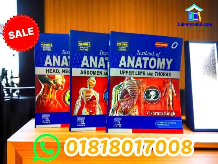 Textbook of  ANATOMY Volume 1,2&3 3rd/E,  Vishram Singh Full colour