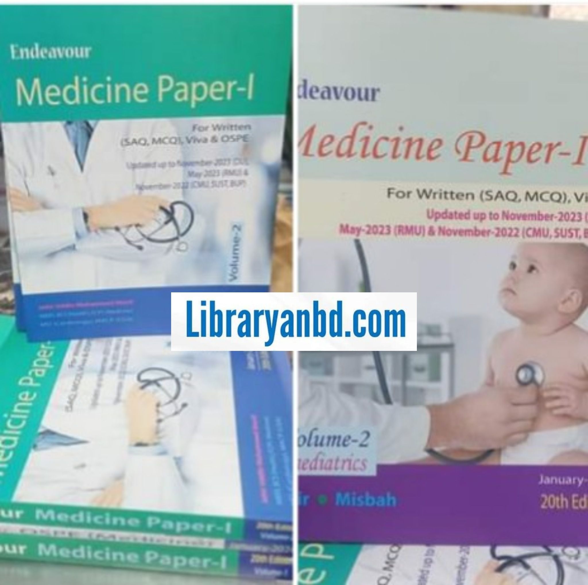Endeavour Medicine Paper 1, Volume 1 & 2 Paper 2 Volume 1&2 OSPE(Medicine)