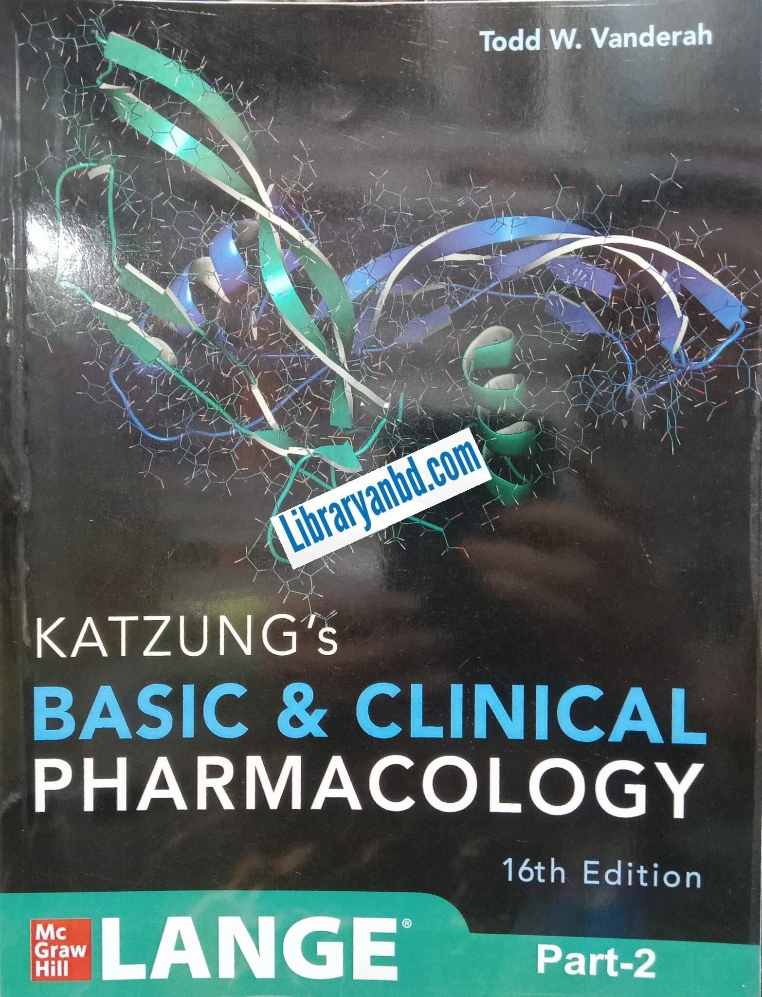 KATZUNG's  BASIC & CLINICAL PHARMACOLOGY  16th/E  Part-1&2   LANGE photo copy