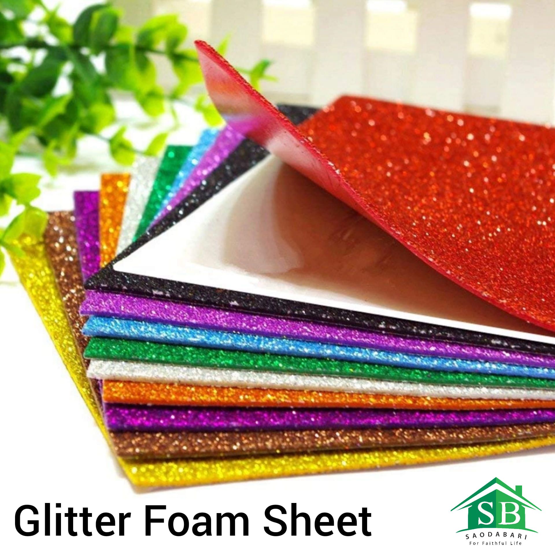 Glitter Foam Sheet A4 Size(10pcs)