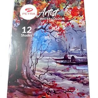 Petra Artist Water Color Set 6 ml - 12 Shades (Multicolor)