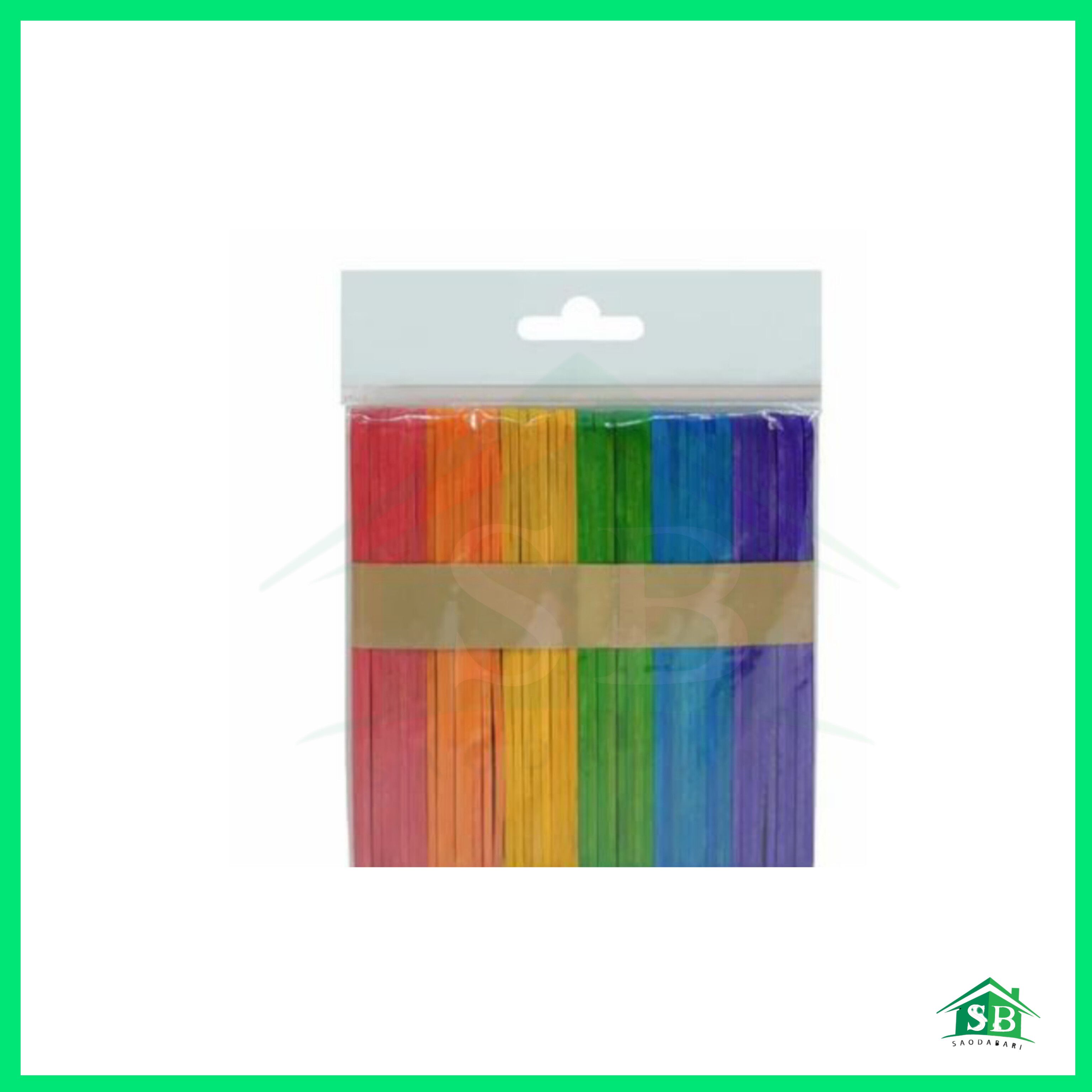 Coloured Wooden Large Popsticks