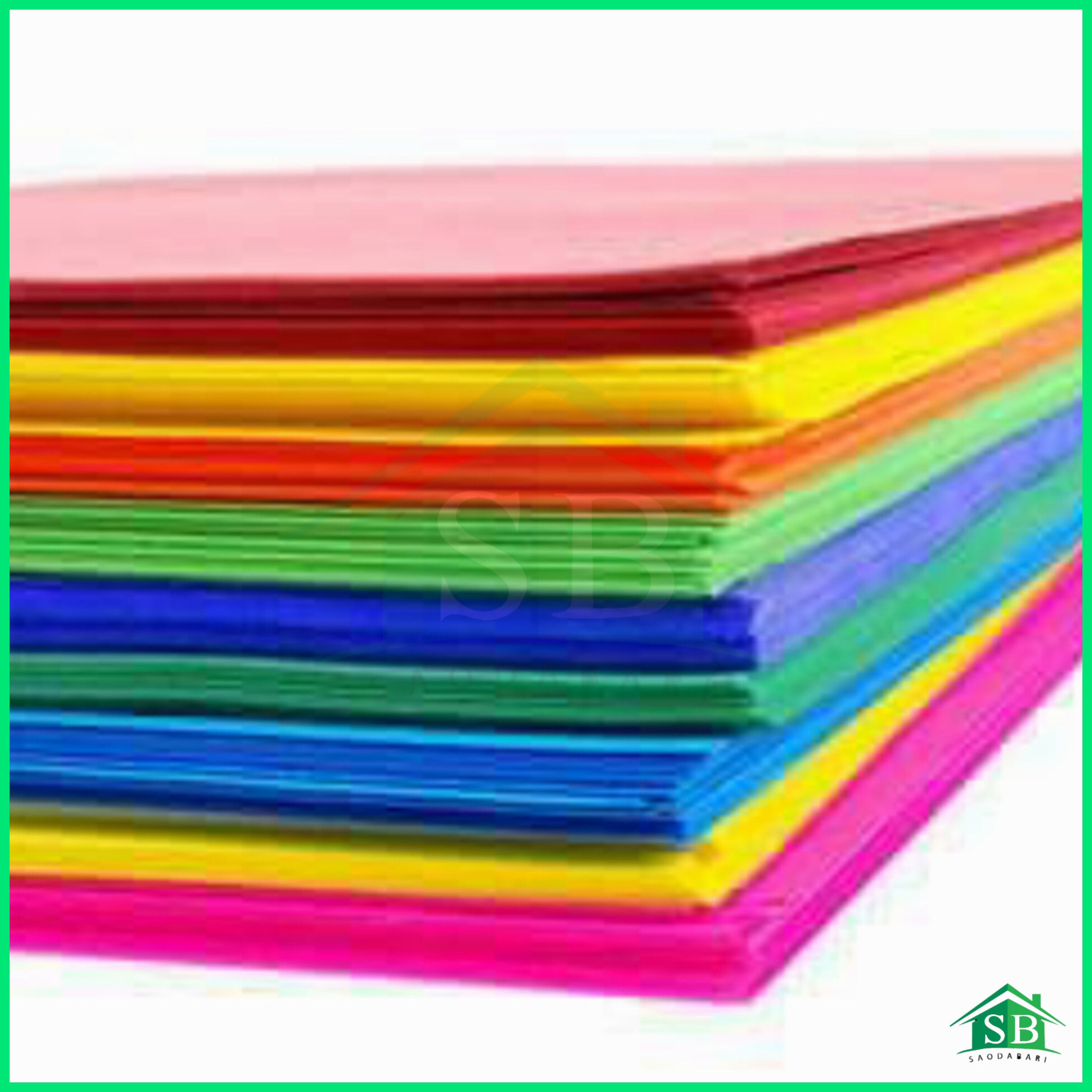 Color Paper A4 for Craft, Art & Photocopy - 100 Sheets. 10 Colour