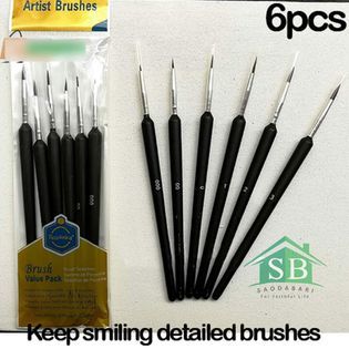 Artist Liner Brush Set (6 pcs)