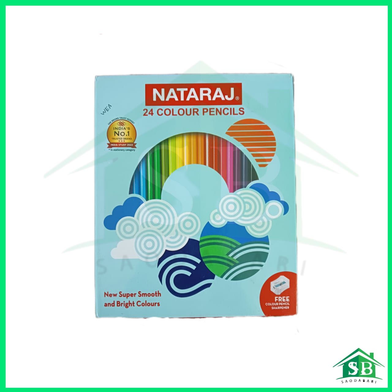 Nataraj 24 colour pencils