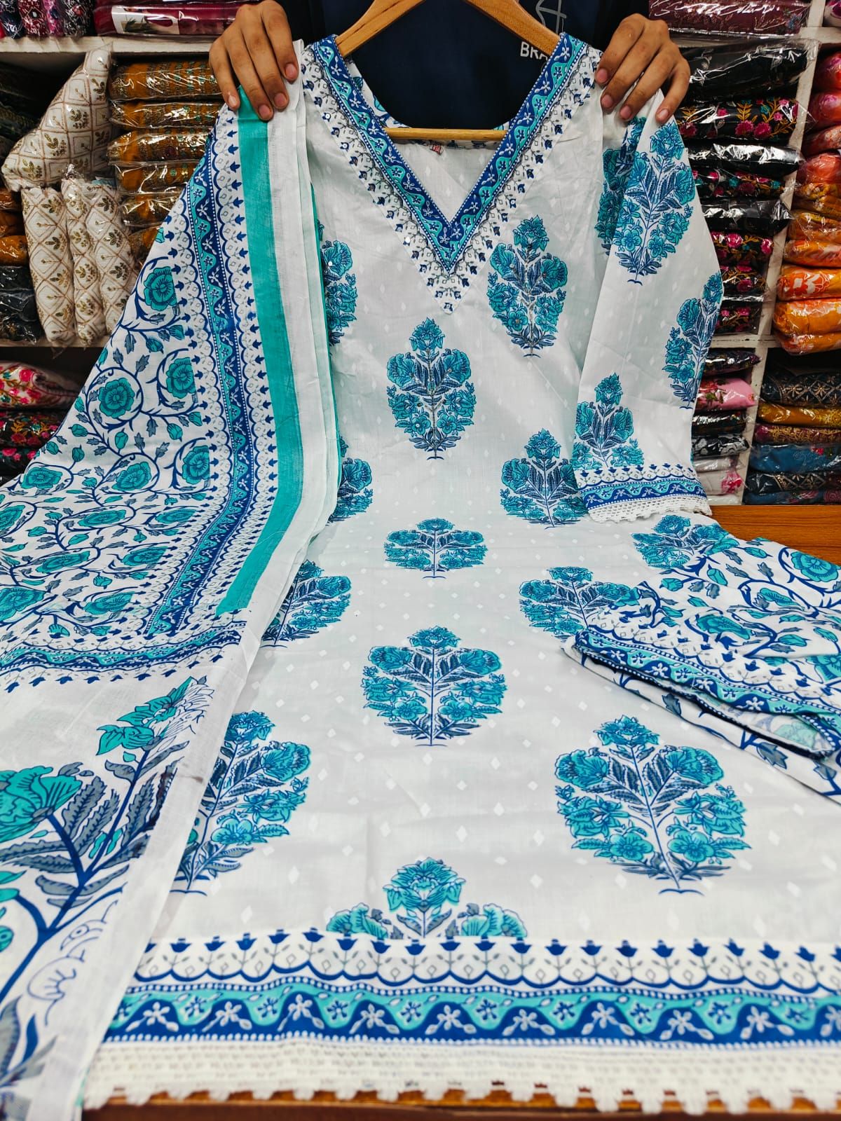 Readymade Cotton Three Piece