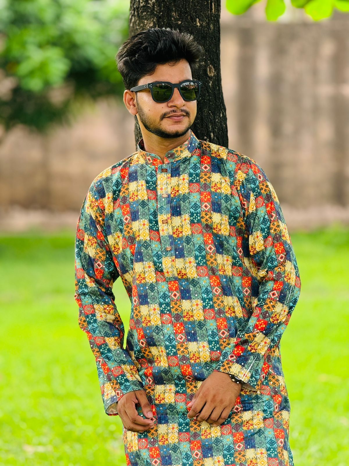 Digital Print Cotton Panjabi