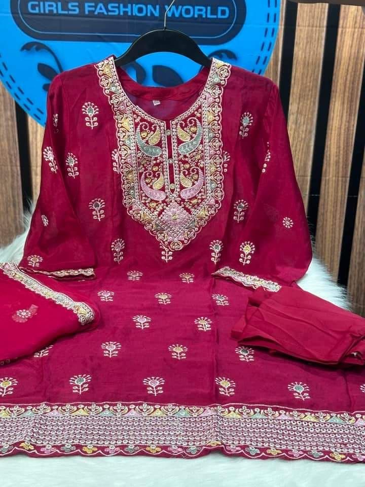 Premium Readymade Georgette Three Piece