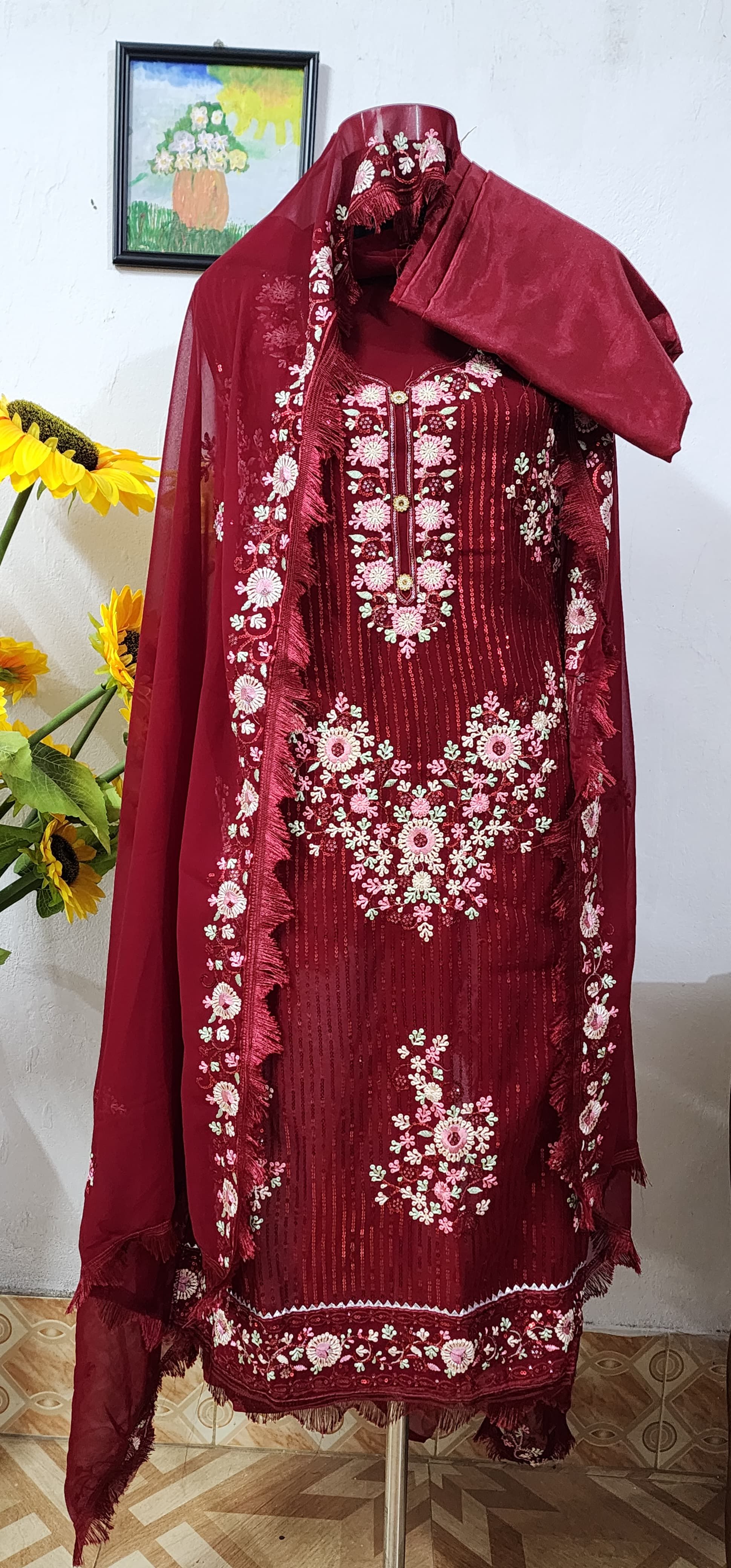 High Quality Indian Georgette Three Piece
