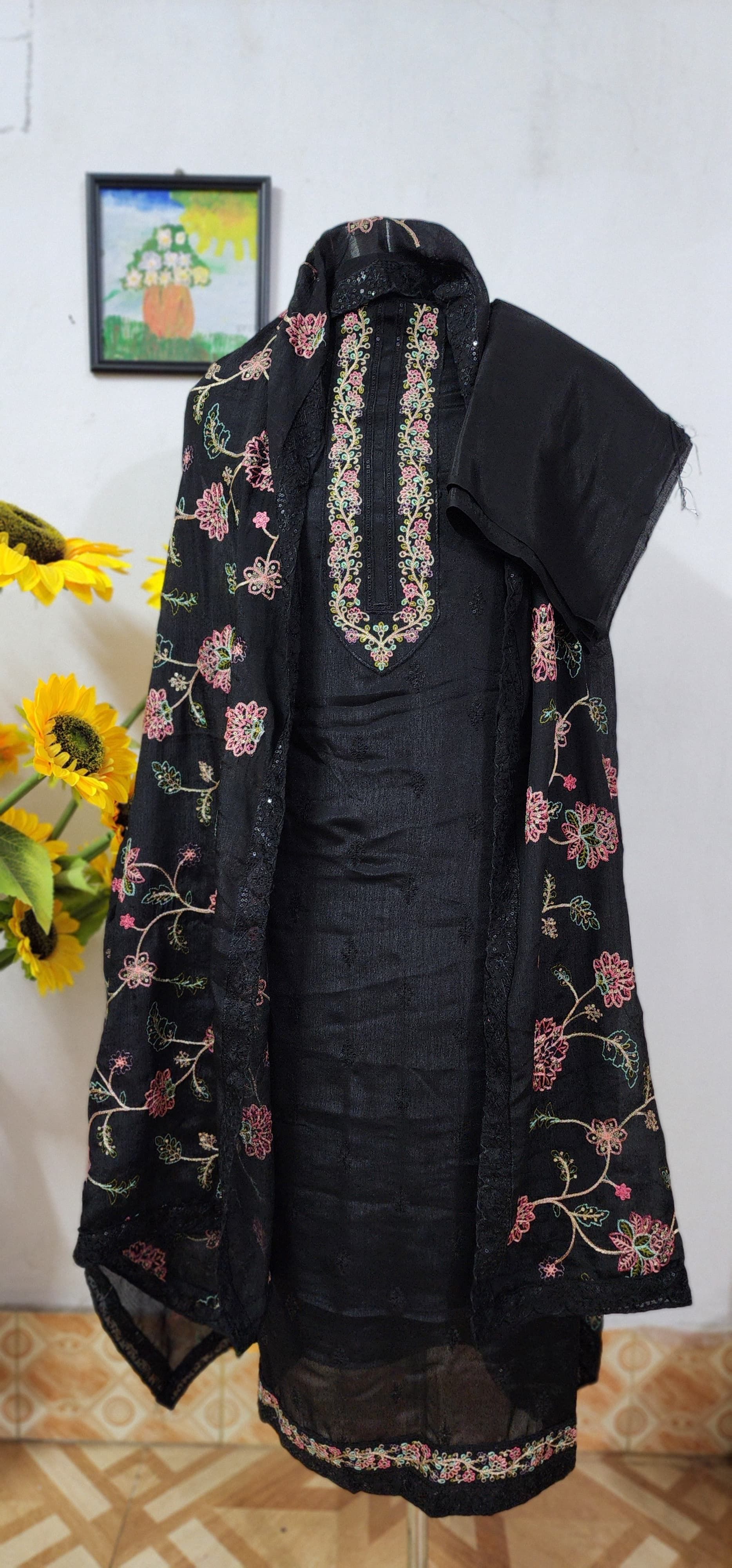 premium quality Georgette three piece