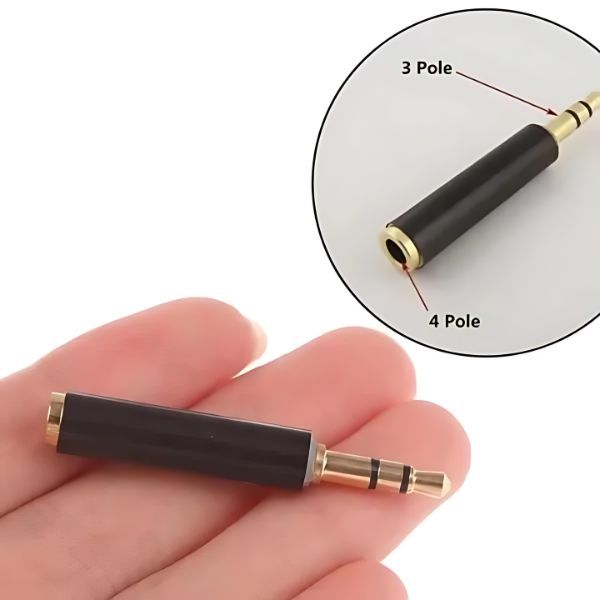 Microphone Converter (Straight)- No Need Battery for Lifetime