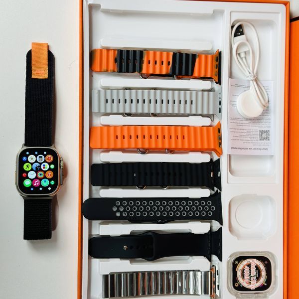 Y80 Ultra Smartwatch With 8 Strap