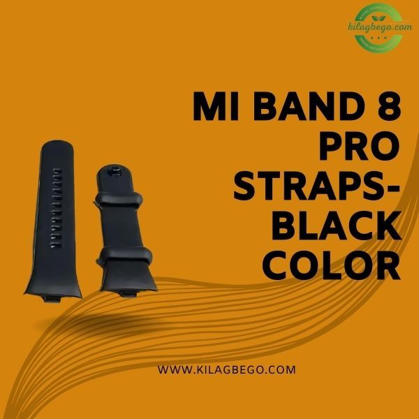 Mi Band 8 Pro Straps- Black Color