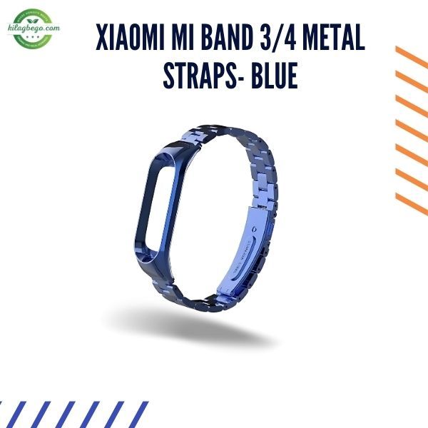 Xiaomi Mi Band 3/4 Metal Straps- Blue