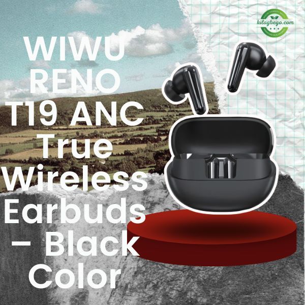 WIWU RENO T19 ANC True Wireless Earbuds – Black Color