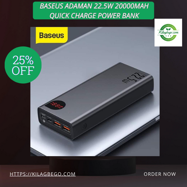 Baseus Adaman 22.5w 20000mAh Quick Charge Power Bank