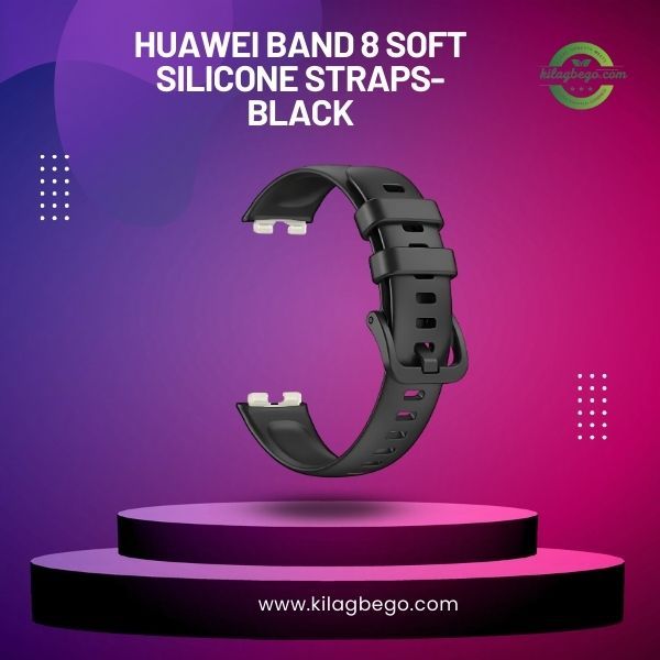 Huawei Band 8 Soft Silicone Straps- Black