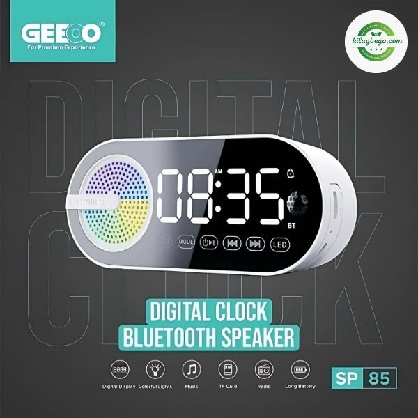 Geeoo SP-85 Alarm Clock With Bluetooth Speaker