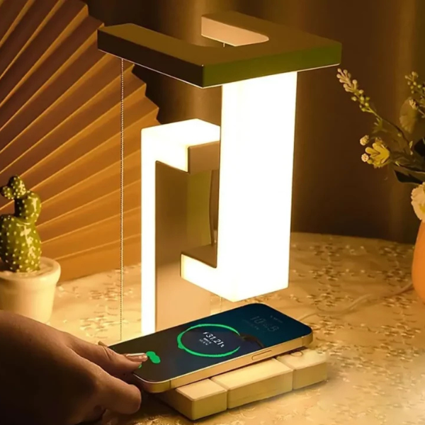 Anti-Gravity LED Desk Lamp with Wireless Charger