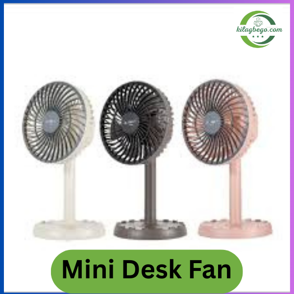 JYSUPER JY-2218 AC/DC Rechargeable 4000mAh Mini Desk Fan – Random Color
