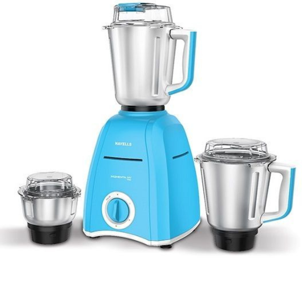 Havells Momenta NV 900W Sky Blue Mixer Grinder With 3 Jars