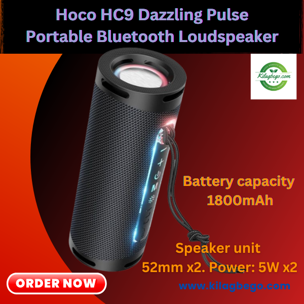 Hoco HC9 Dazzling Pulse Portable Bluetooth Loudspeaker