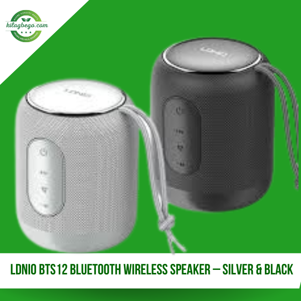 LDNIO BTS12 Bluetooth Wireless Speaker – Silver & Black