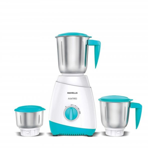 Havells ASPRO 700 Watt Mixer Grinder With 3 Stainless Steel Jar