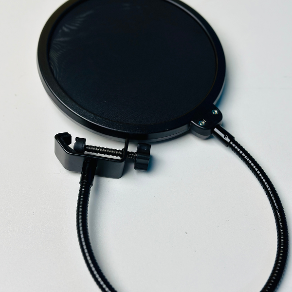 Wind Pop Filter For Microphone With Adjustable Arm