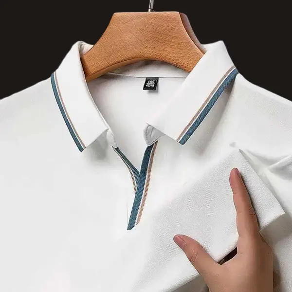 Premium Polo Shirt For Men (Button less White)