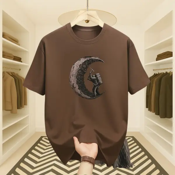 Mens Premium Export Quality DropShoulder T-shirt (Chocolate)