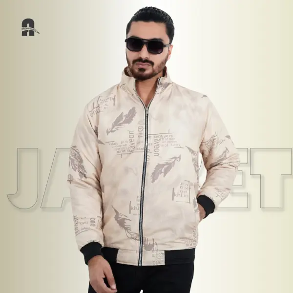 Street Vibe Graphic Padding Jacket for Men