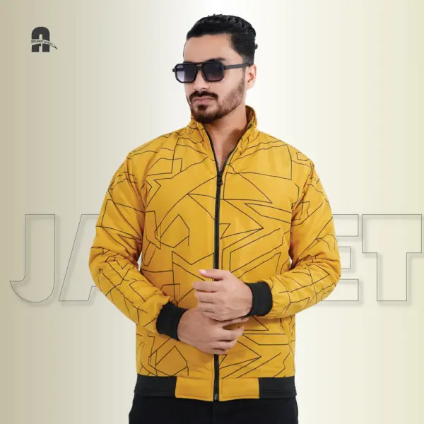 Street Vibe Graphic Padding Jacket for Men