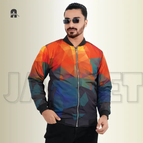 Street Vibe Graphic Padding Jacket for Men