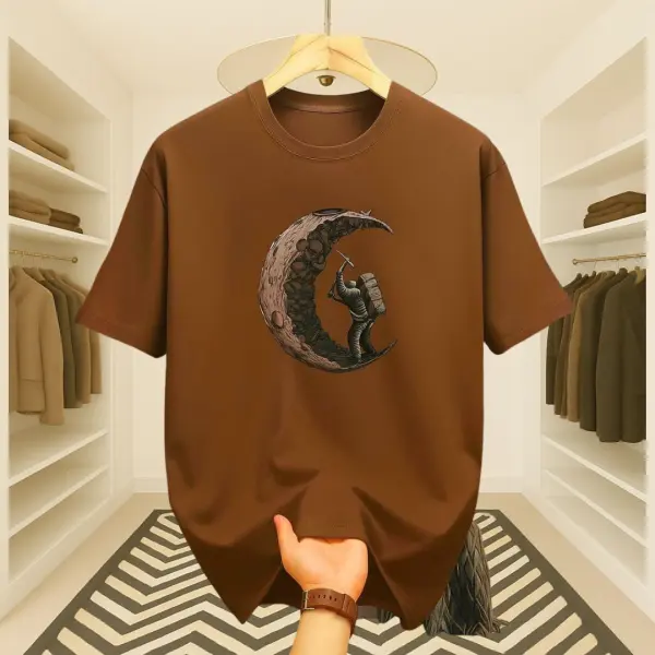 Mens Premium Export Quality DropShoulder T-shirt (Chocolate Brown)