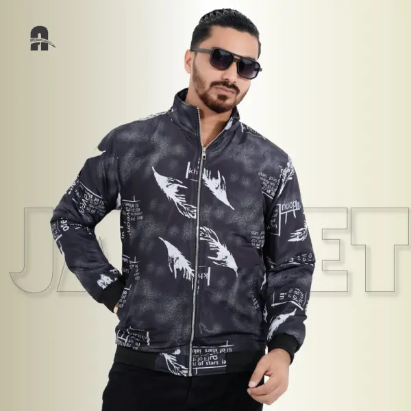 Street Vibe Graphic Padding Jacket for Men
