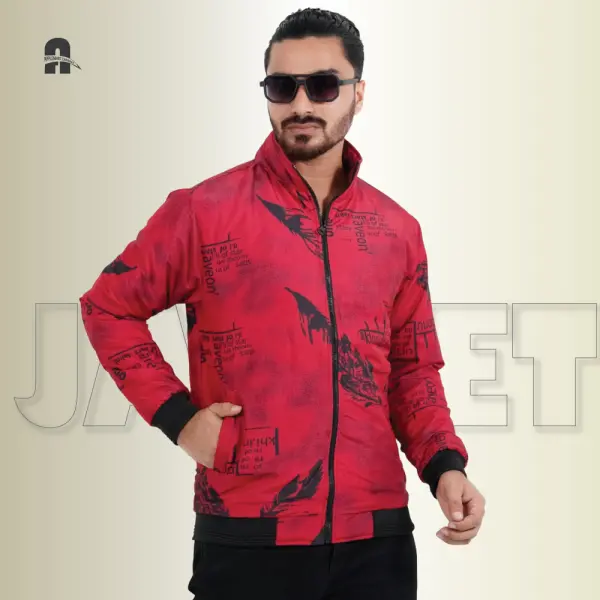 Street Vibe Graphic Padding Jacket for Men