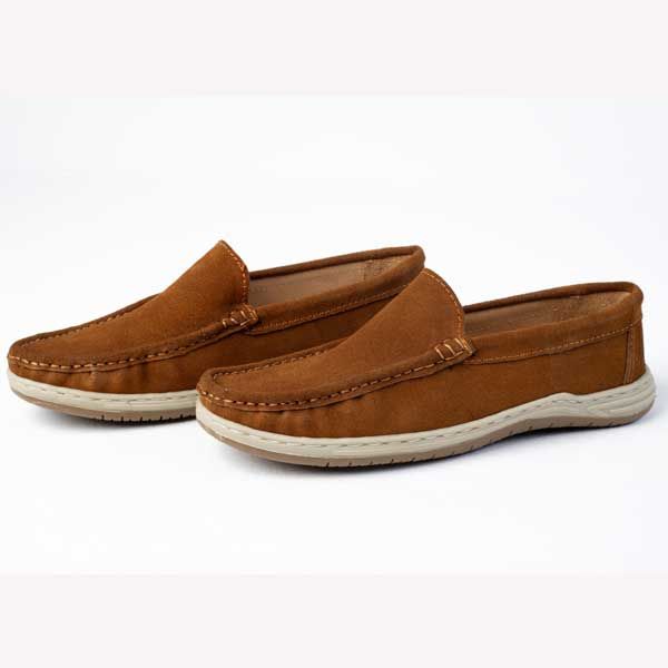 Men Handcrafted Lather Loafer Shoes Mustard AML02