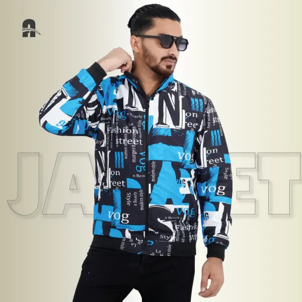 Street Vibe Graphic Padding Jacket for Men