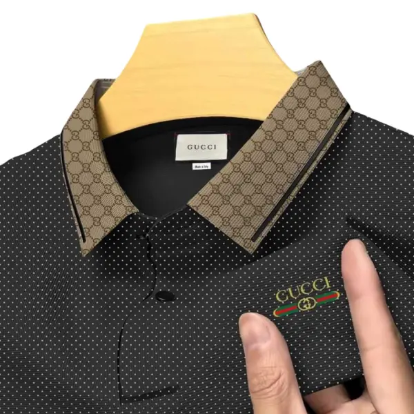 Premium Polo Shirt For Men (Black Gucci)