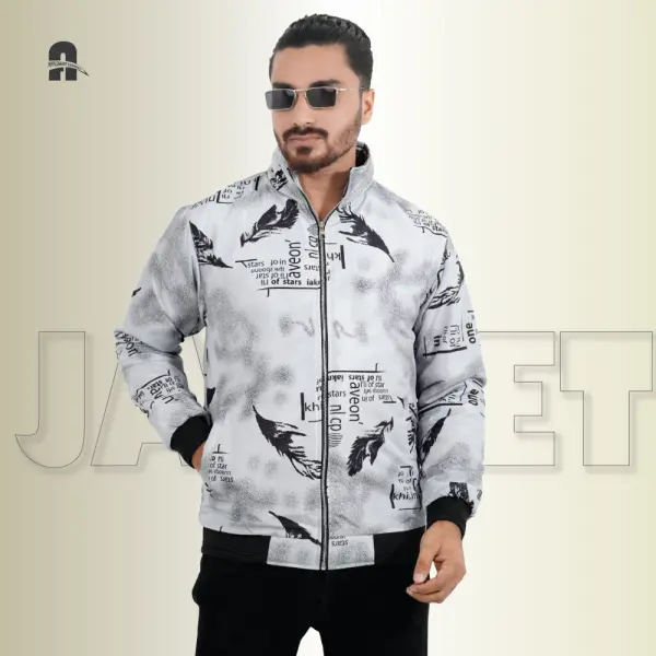 Street Vibe Graphic Padding Jacket for Men