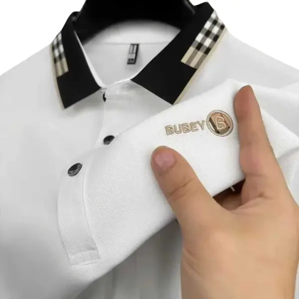 Premium Polo Shirt For Men (White & Black)