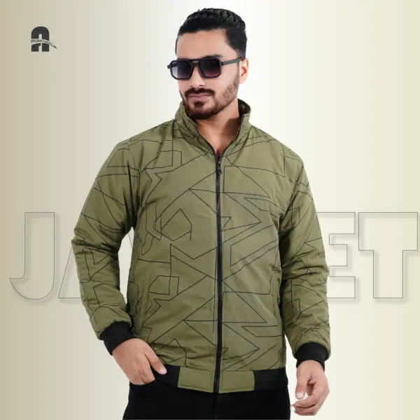 Street Vibe Graphic Padding Jacket for Men