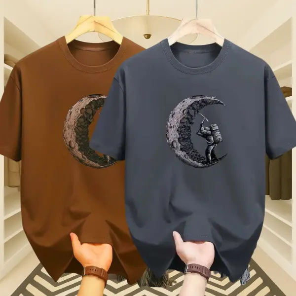 Mens Premium Export Quality DropShoulder T-shirt 2 Pcs Combo (Chocolate Brown & Ash)