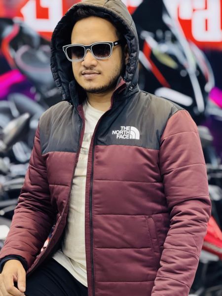 Exported Insulated Zipper Hoodie Jackets for Men’s Black/Kolija